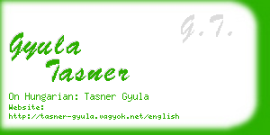 gyula tasner business card